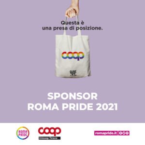 RomaPride2021 - Comunicato - Coop a fianco del Roma Pride 2021